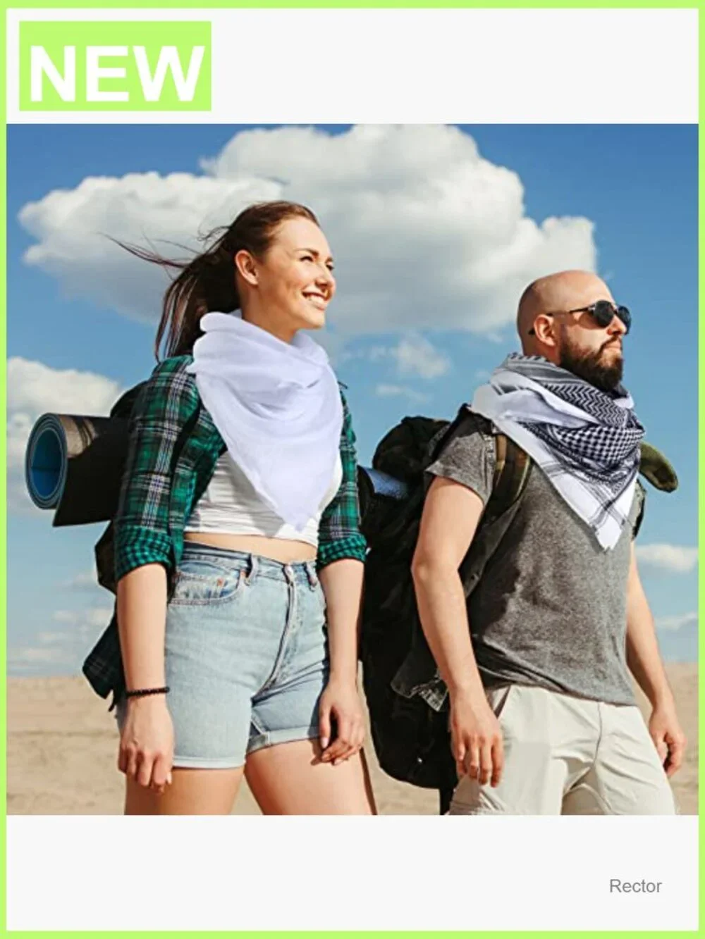 Tactical Desert Shemagh Head Wrap Scarf with Aqel Rope Adult
